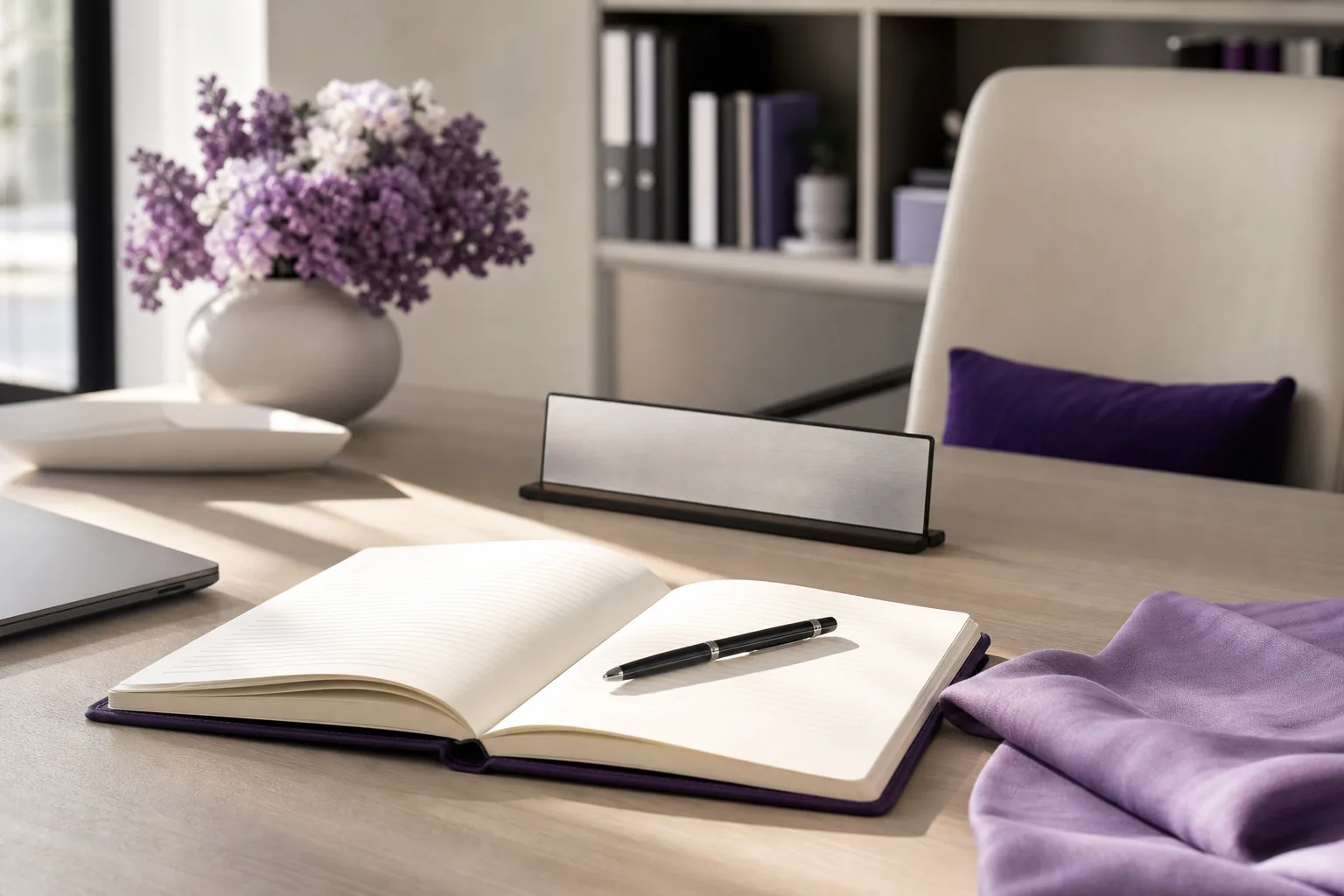 Ambiente de trabalho contemporâneo e organizado